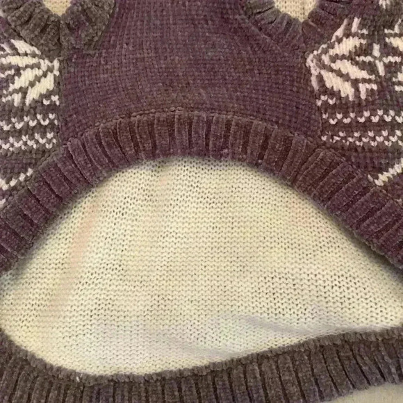 Dog Sweater NWT Chenille Hoodie Fair Isle Sweater size Large - Picture 8 of 9